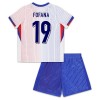 Conjunto (Camiseta+Pantalón Corto) Francia Fofana 19 Segunda Equipación Euro 2024 - Niño